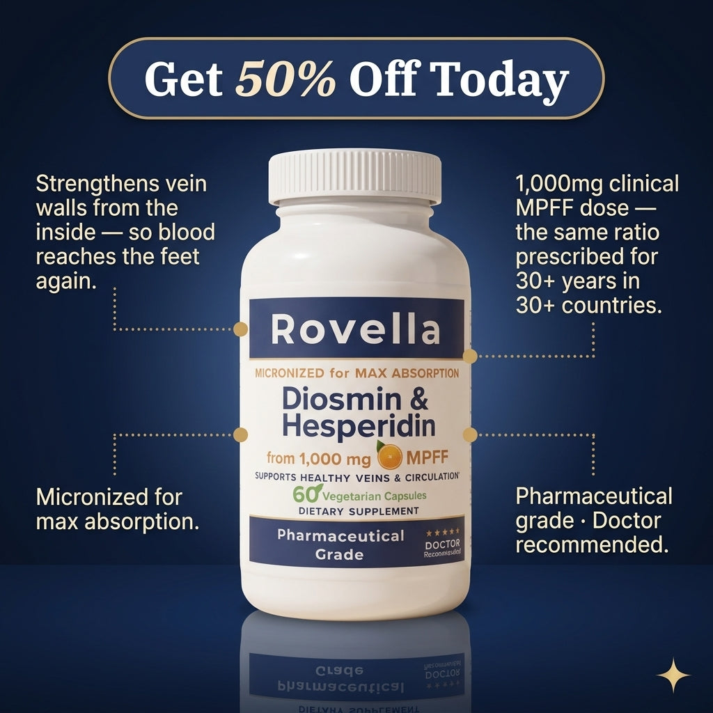 Diosmin & Hesperidin Capsules | Natural Neuropathy Support for Burning, Tingling & Numb Feet