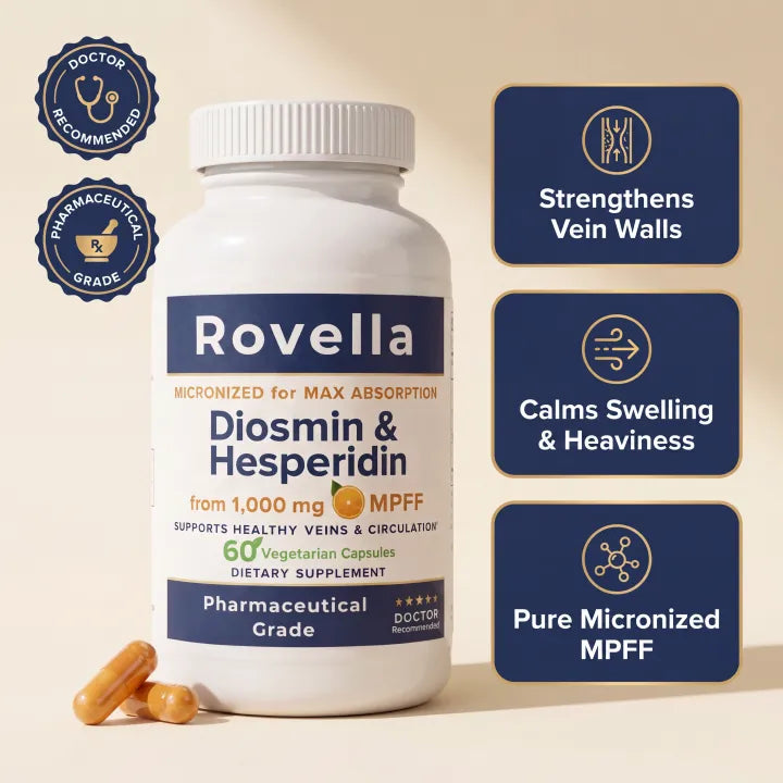 Diosmin & Hesperidin Capsules | Natural Swollen Leg & Ankles Support