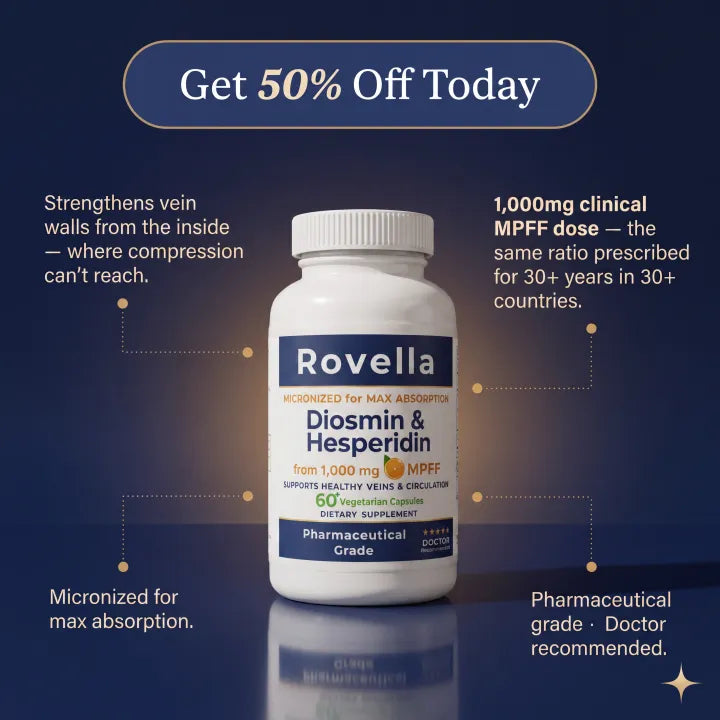 Diosmin & Hesperidin Capsules | Natural Swollen Leg & Ankles Support