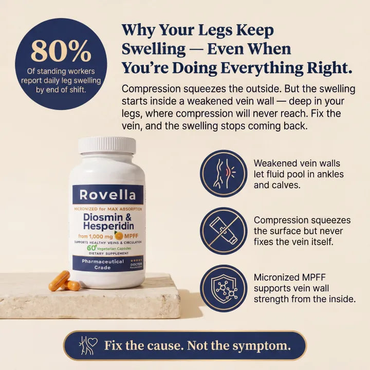 Diosmin & Hesperidin Capsules | Natural Swollen Leg & Ankles Support